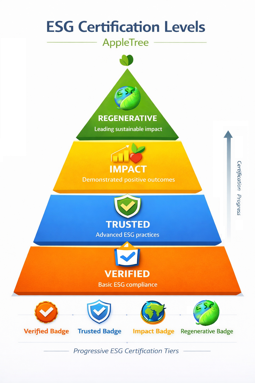 AppleTree ESG certification pyramid